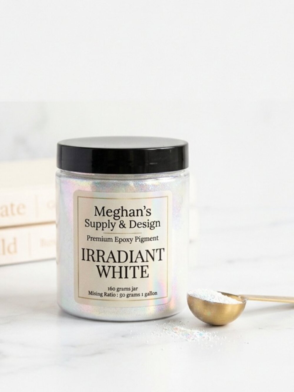 Meghan’s Supply & Design | Premium Epoxy Pigment - Irradiant White (160g Jar)